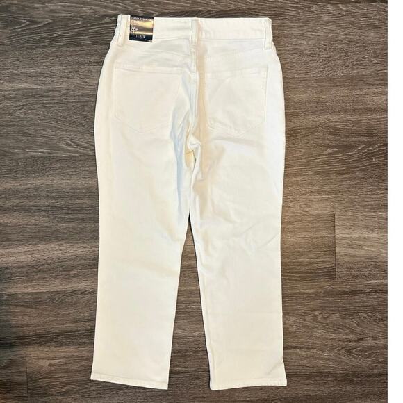 NWT J.Crew Petite Curvy Essential Stretch Straight Jean In White Size 26P - Picture 6 of 7